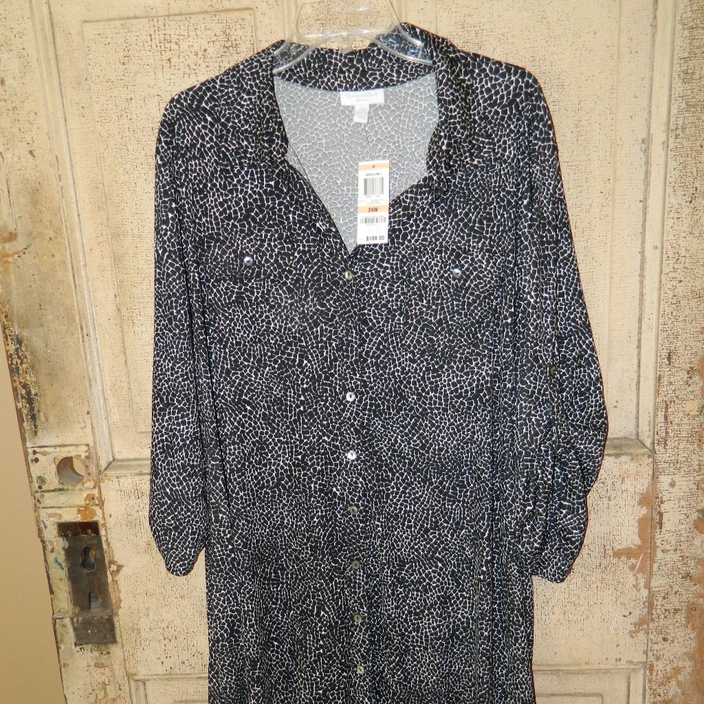 Charter Club Barcelona I Button Front Dress 24W (Z-25)